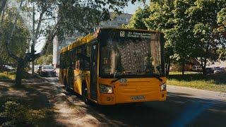 Автобус, 68-й маршрут целиком. Ярославль. Вид из кабины. (BusDriver)